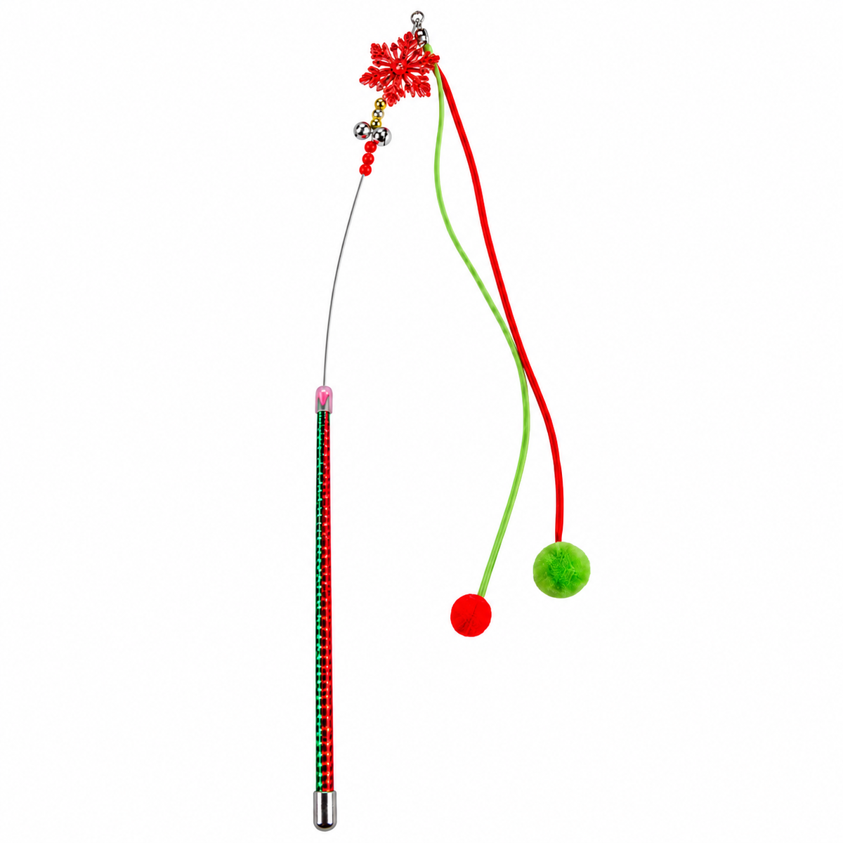 2 Ball Stick Cat Toy