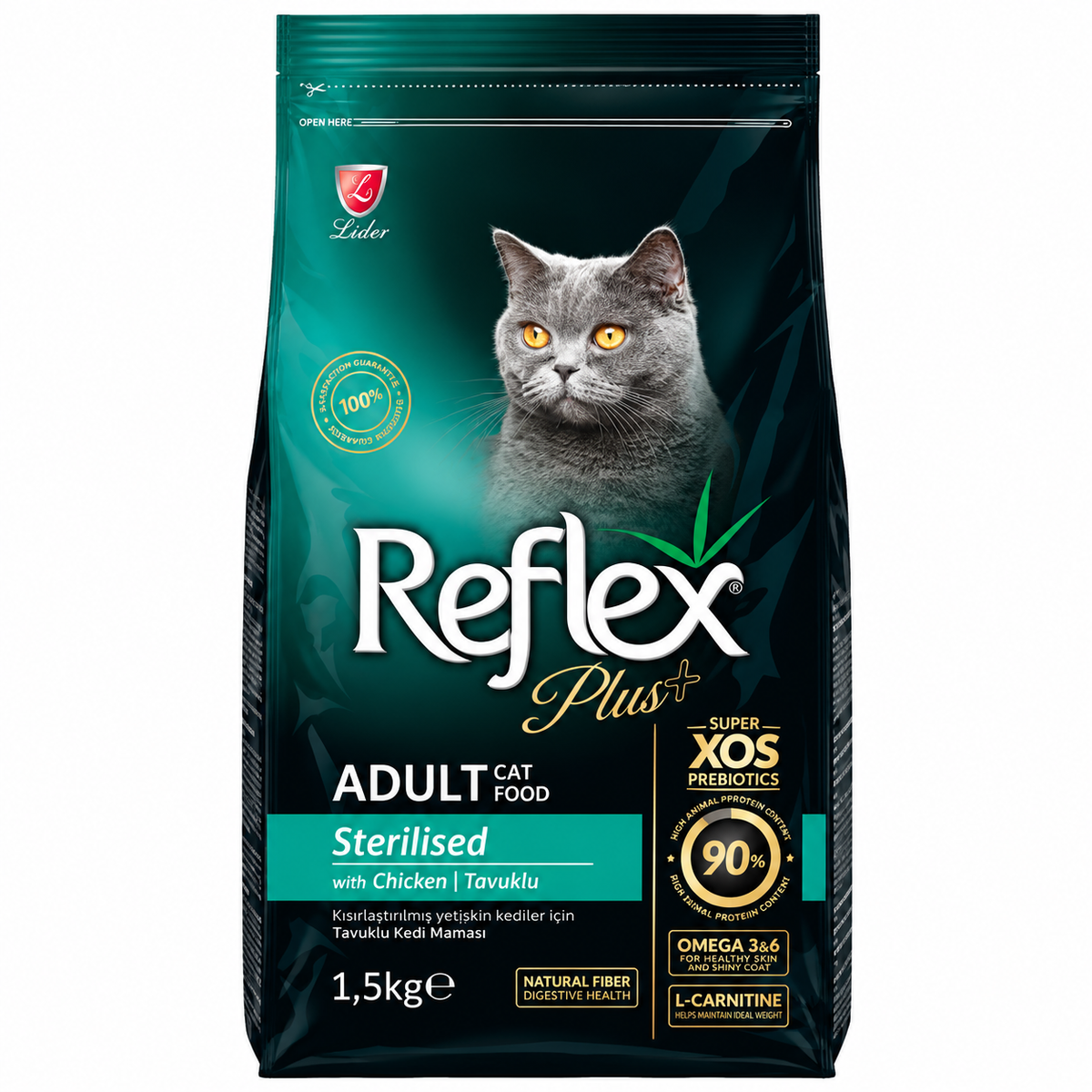Reflex Plus Sterilised With Chicken Adult Cat Dry Food
