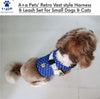A+a Pets Retro Vest Style Combo Of Harness & Leash Set For Cats & Small Dogs