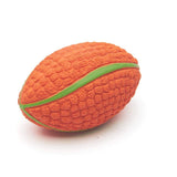 EE Toys Latex Squeaky Rugby Ball Dog Toy