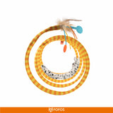 Fofos Safari Spiral Cat Tunnel Toy