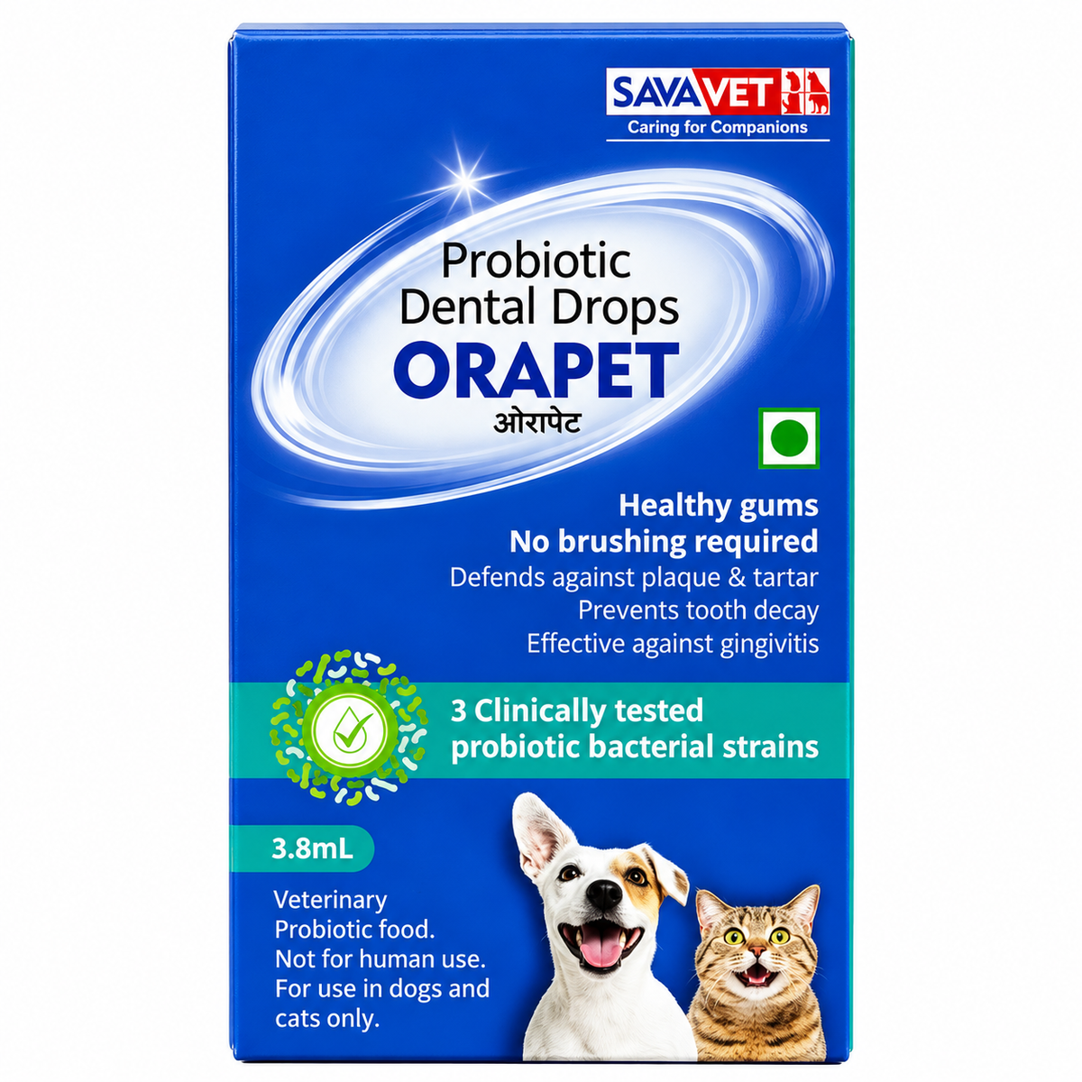 Savavet Probiotic Orapet Dental Drops for Dogs & Cats
