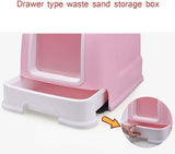 Pets Empire Enclosed Cat Litter Box with Lid & Handle