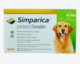 Zoetis Simparica (Sarolaner) 80mg Chewable Tablets for Dogs (44.1-88.0 lbs) - 1 Tablets