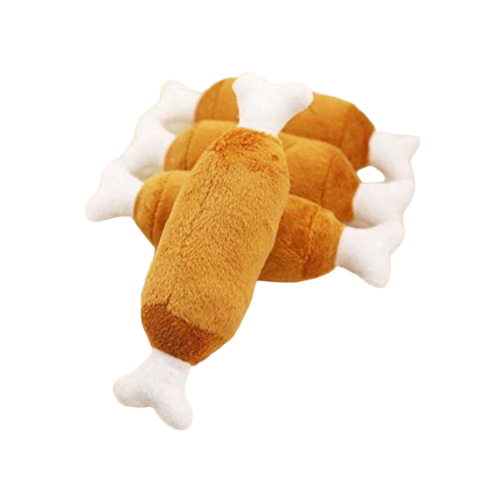 Pets Empire Plush Chicken Leg Squeaker Dog Toy