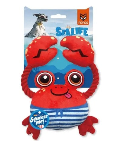 Fofos Sealife Crab Dog Toy