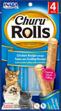 Inaba Churu Rolls Chicken Recipe Wraps Tuna With Scallop Cat Treat