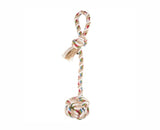 Fofos Flossy Rope With Ball Dog Toy