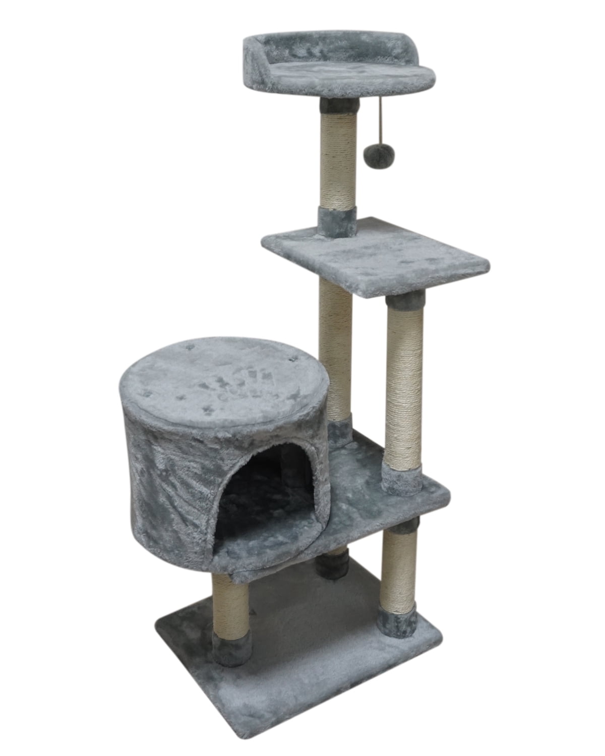 Pets Empire Cat Tree Condo with Sisal Scratching Posts and Jump Platform
