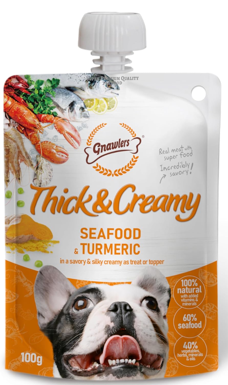 Gnawlers Thick & Creamy Seafood & Turmeric Dog Treats