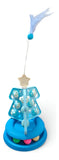 Petropolis Christmas Tree Cat Toy Interactive Ball Track with Feather Wand (Color May Vary)