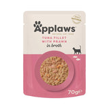 Applaws Tuna Fillet With Prawn In Broth Cat Pouch