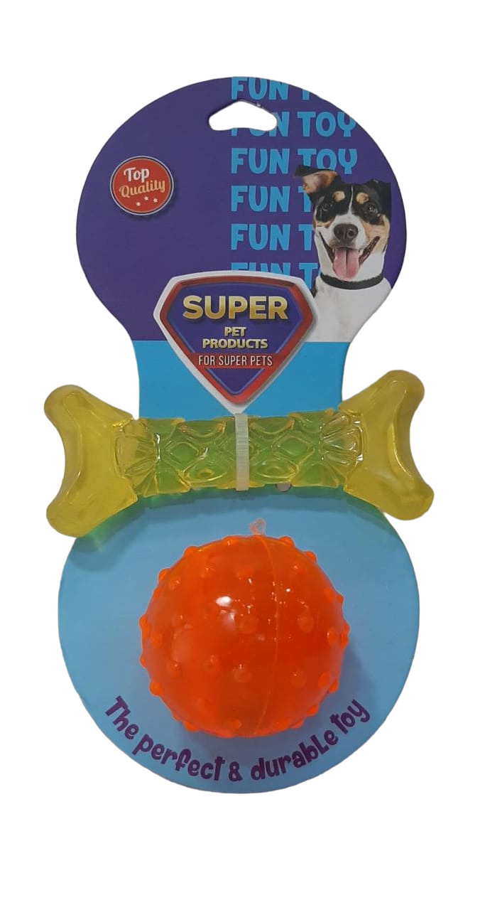 Super Pet Bone & Ball Puppy Toy Combo