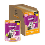 Whiskas Junior Chicken With Salmon In Jelly Cat Pouch