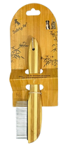 Smarty Pet Bamboo Designer Flea Comb With Flat Handle