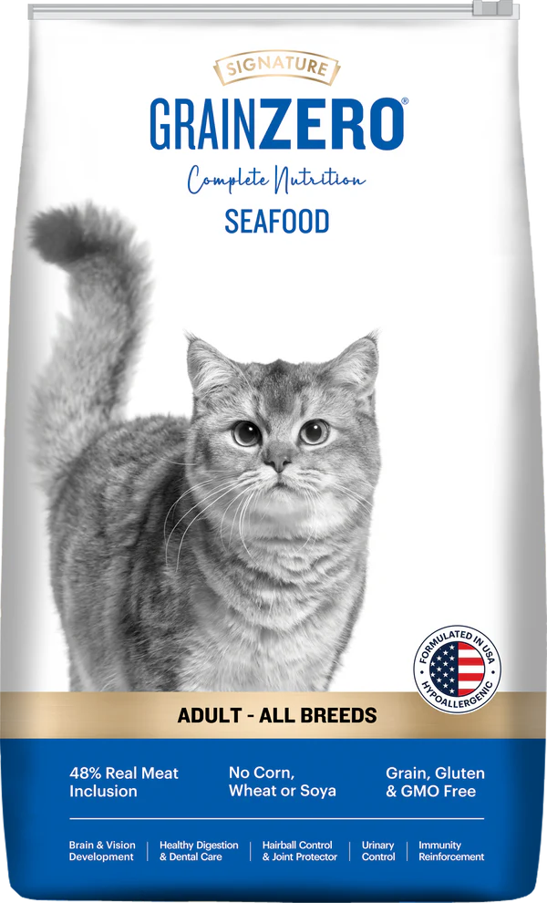 Signature Grainzero Adult All Breed Seafood Cat Dry Food