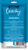 Kitty Yums : Creamy Lickable Seafood Medley Cat Treats (Buy 4 - Get 1 Free)