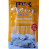 Kitty Yums Creamy Lickable Salmon & Skipjack Cat Treats