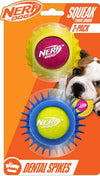 Nerf Dog Set of 2 Durable Squeaky Tennis Ball For Dogs
