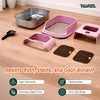 Pawpaya Mojo Stainless Steel Cat Toilet Assorted Colours