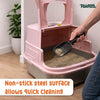Pawpaya Mojo Stainless Steel Cat Toilet Assorted Colours
