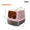 Pawpaya Mojo Stainless Steel Cat Toilet Assorted Colours