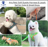 A+a Pets Suede Farbic Rflective Harness & Leash Set For Cats & Small Dogs - Lime Green