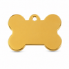 Kennel Brass Bone Shape Name Tag - Small
