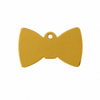 Kennel Brass Bow Shape Name Tag - Medium