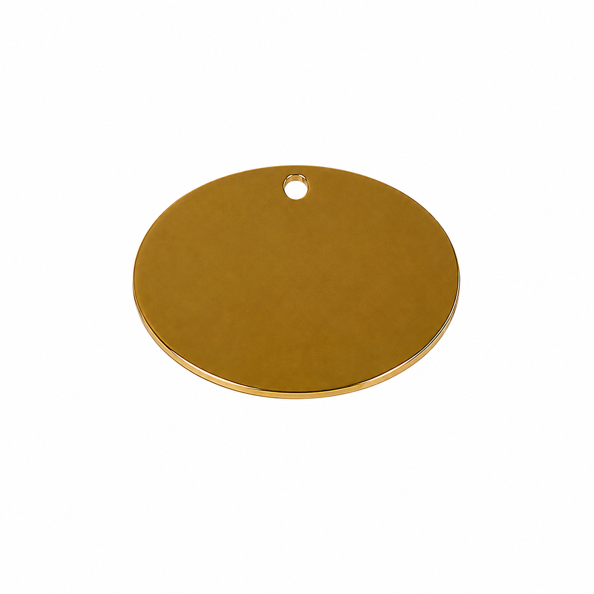 Kennel Brass Oval Shape Name Tag - Large