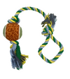 Smarty Pet Tennis Ball With Single String Cotton Rope Toy