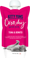 Kitty Yums : Creamy Lickable Cat Treat – Tuna & Bonito Squeeze Tube