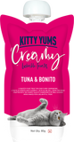 Kitty Yums : Creamy Lickable Cat Treat – Tuna & Bonito Squeeze Tube