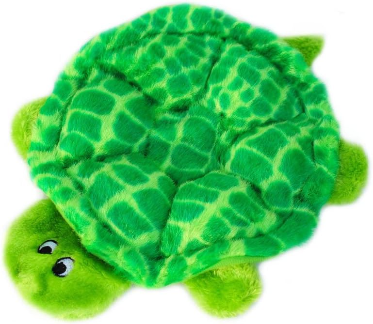 Zippy Paws Squeakie Crawler Slowpoke Plush Dog Toy - Turtle