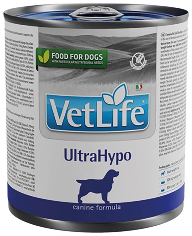 Farmina Vet Life Diet Ultrahypo Formula Dog Wet Food Tin