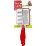 Smarty Pet Plastic Handle Double Side Comb With Paw Symbols (Color May Vary)