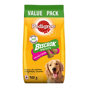 Pedigree : Biscrok Dog Biscuits – Milk & Chicken Flavour (Value pack)