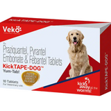 Veko Kicktape Dog dewormer Tablets