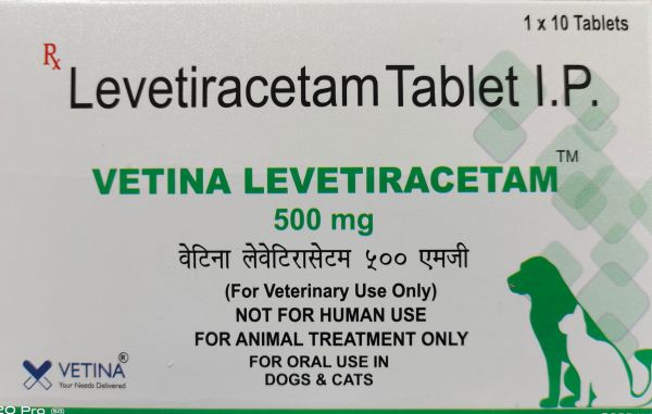 Vetina Levetiracetam 500 mg Tablets I.P – For Dogs & Cats