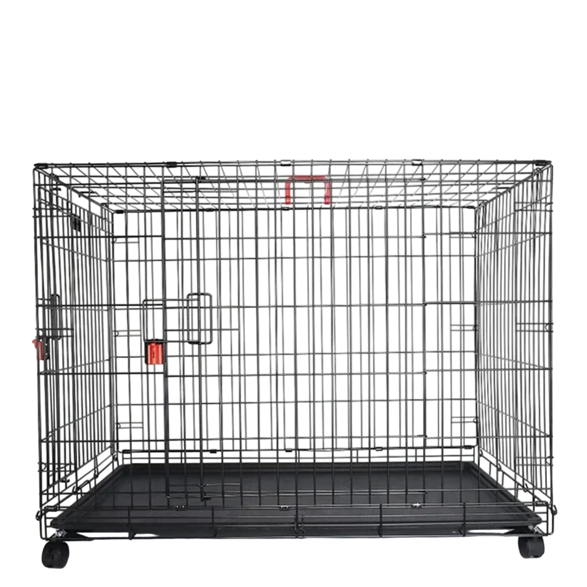 M-Pets Voyager Wire Crate 4 Wheels With Lock Small