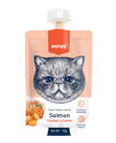 Wanpy Tasty Meat Paste – Salmon with Chicken & Carrot Cat Treat