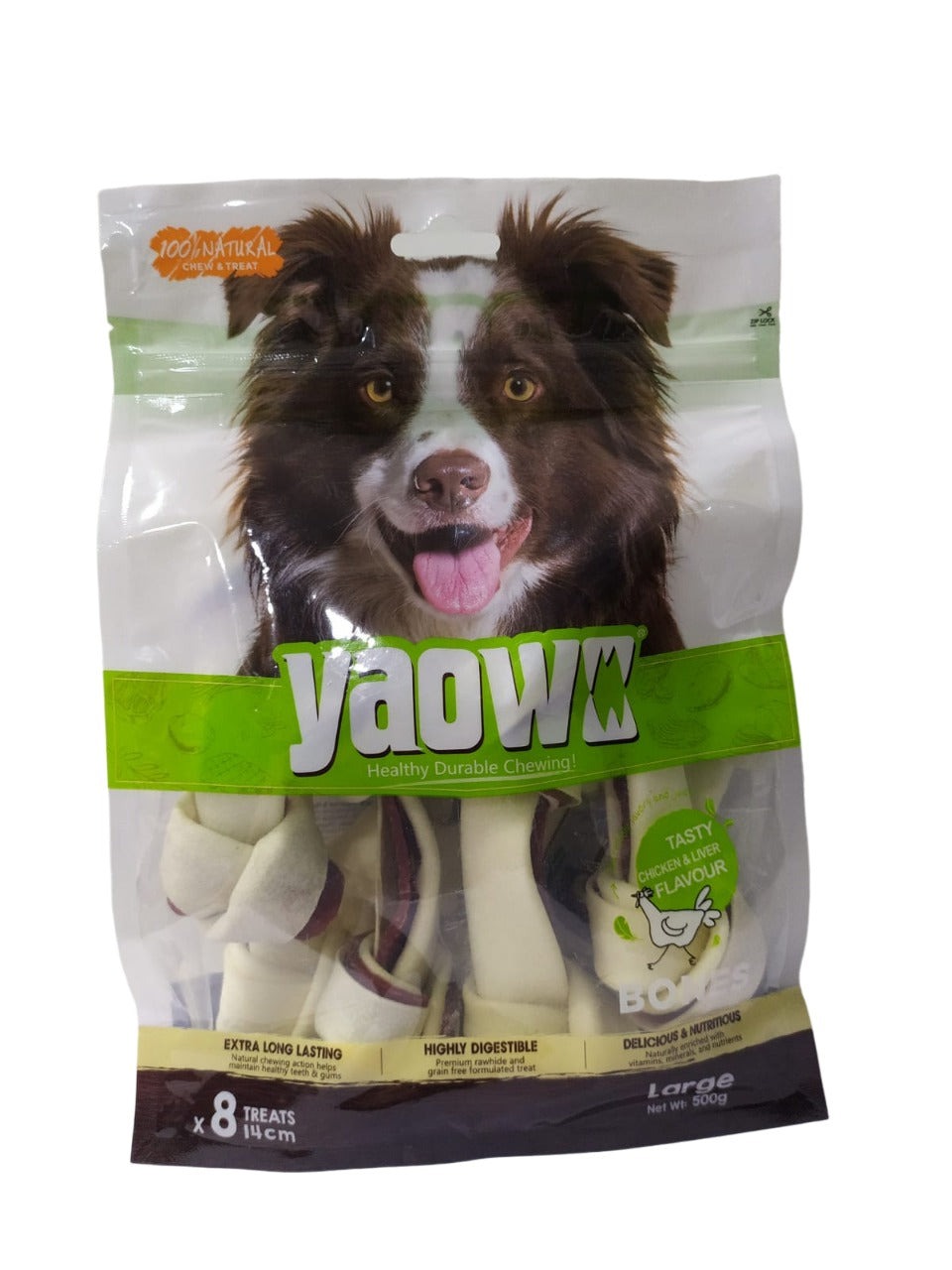 Gnawlers Yaowo Knotted Bone  6 Inches