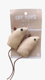 Smarty Pet Cute Jute Mouse Cat Toy Pack Of 2