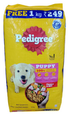 Pedigree Puppy Chicken And Milk Dry Food (10 kg+1 kg Inside Free)