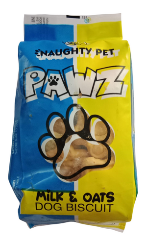 Naughty Pet Paw Milk & Oats Dog Biscuits