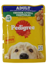 Pedigree Adult Chicken ,Liver & Vegetables Chunks In Gravy Pouch