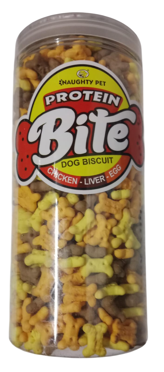 Naughty Pet Protein Bite Chicken - Liver - Egg Dog Biscuits