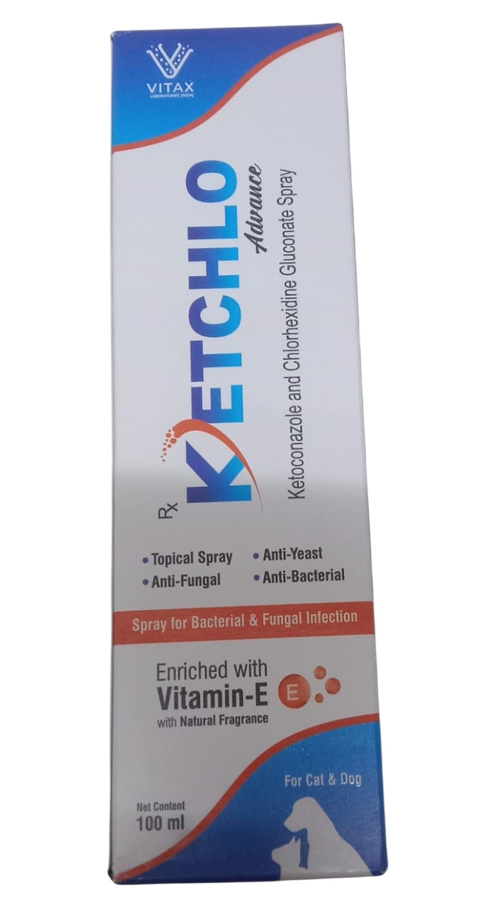 Vitax: Ketchlo Advance Antibacterial & Antifungal Spray for Dogs & Cats