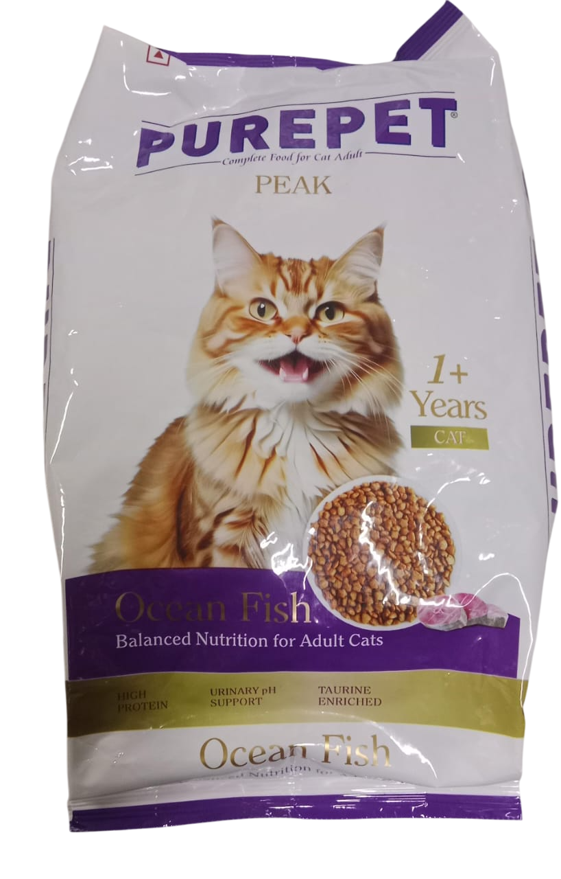 Purepet Peak Ocean Fish Cat Dry Food (1 kg + 200 g Free Inside)