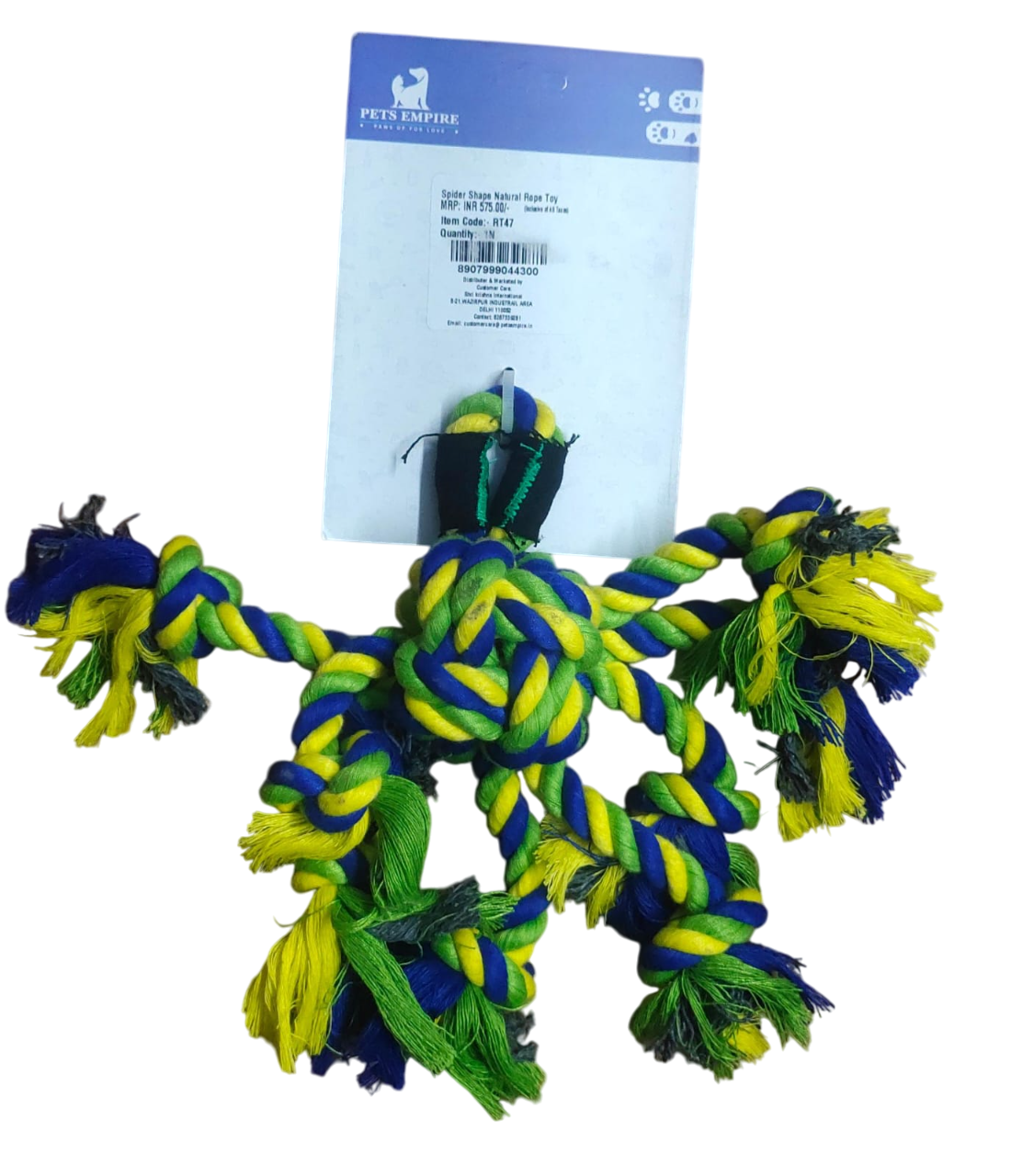 Pets Empire Spider Shaped Natural Rope Toy For Dogs